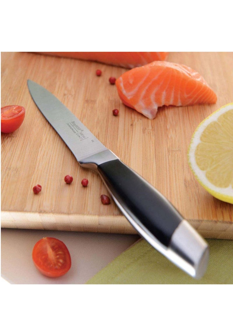 Berghoff Essentials Utility knife Stainless Steel Great for precision cutting With Comfort Grip 12,5cm Black