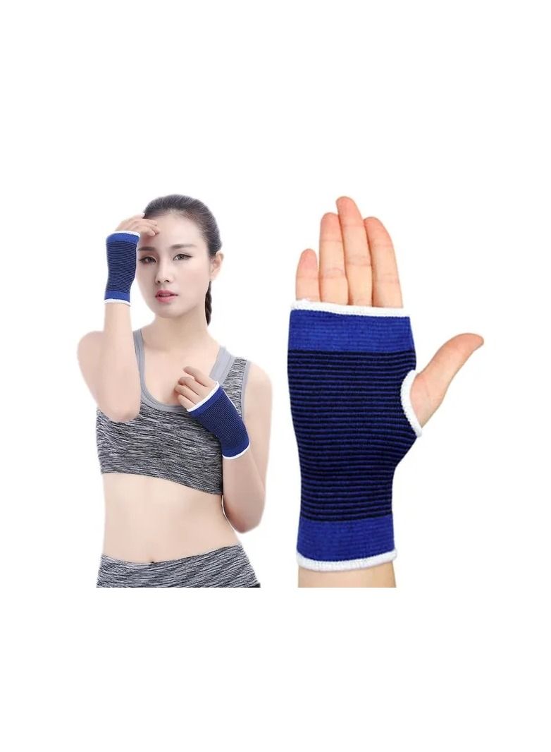 2-Pairs/Set Elastic Sport Protection Band,Fitness Gym Elasticated Bandage, Bandage for Protective Wrist,Palm