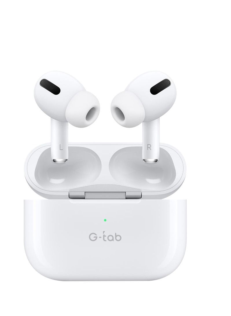 G-tab Air 5 Pro/ Noise Cancellation/Auto Connect/Hi-Fi Sound/30mAh Headset Battery Capacity/Charging Case Battery 250mAh/Wireless Charging/Touch Sensor