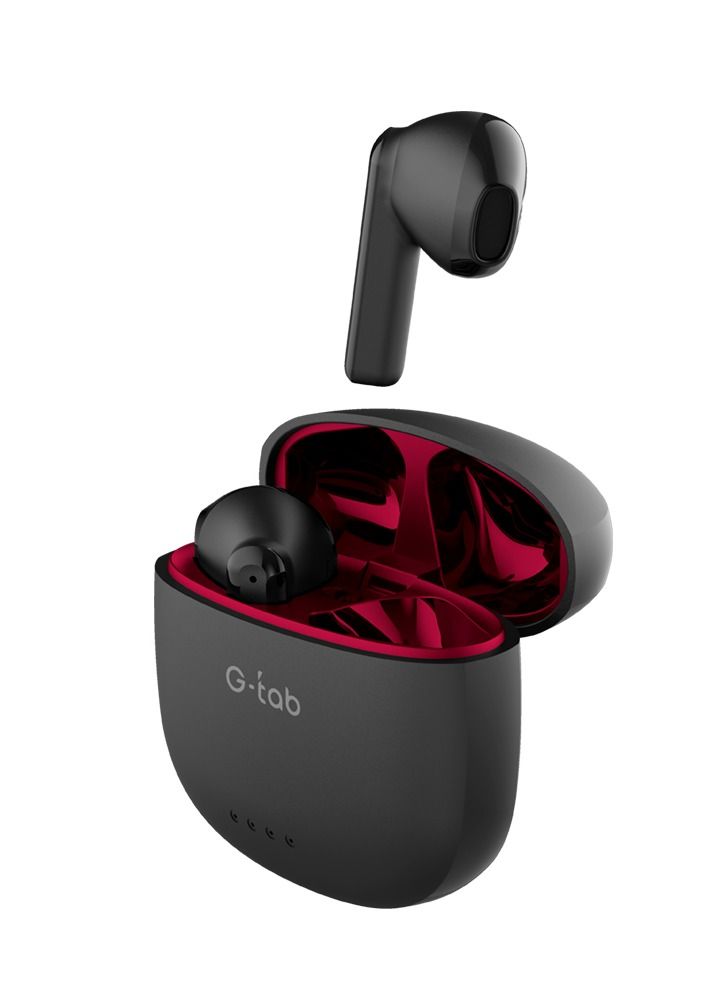 G-tab X5 Earbud/ENC Noise Reduction/Auto Connect/Hi-Fi Sound/Touch Sensor/35mAh Battery/5 Hour Talking Time/ Dual Mic/Stylish/Black Colour