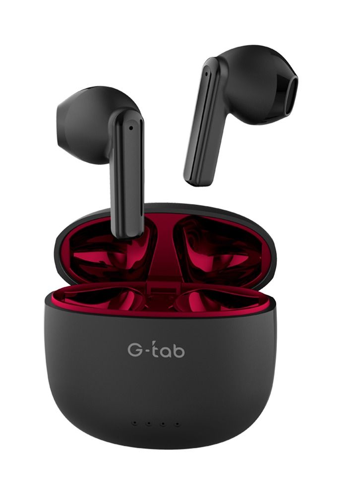 G-tab X5 Earbud/ENC Noise Reduction/Auto Connect/Hi-Fi Sound/Touch Sensor/35mAh Battery/5 Hour Talking Time/ Dual Mic/Stylish/Black Colour
