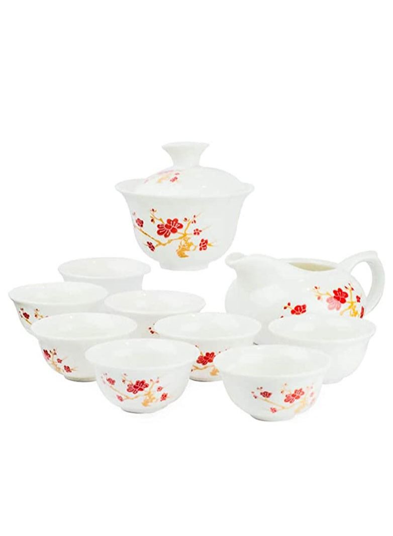 Microwave Safe Heat Resistant Porcelain Gaiwan Tea Set