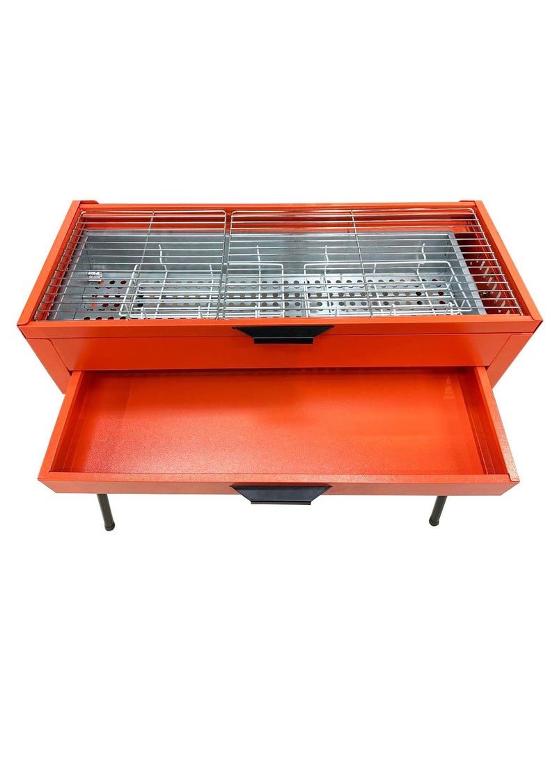Portable Standing Barbecue Grill 72x28x85cm