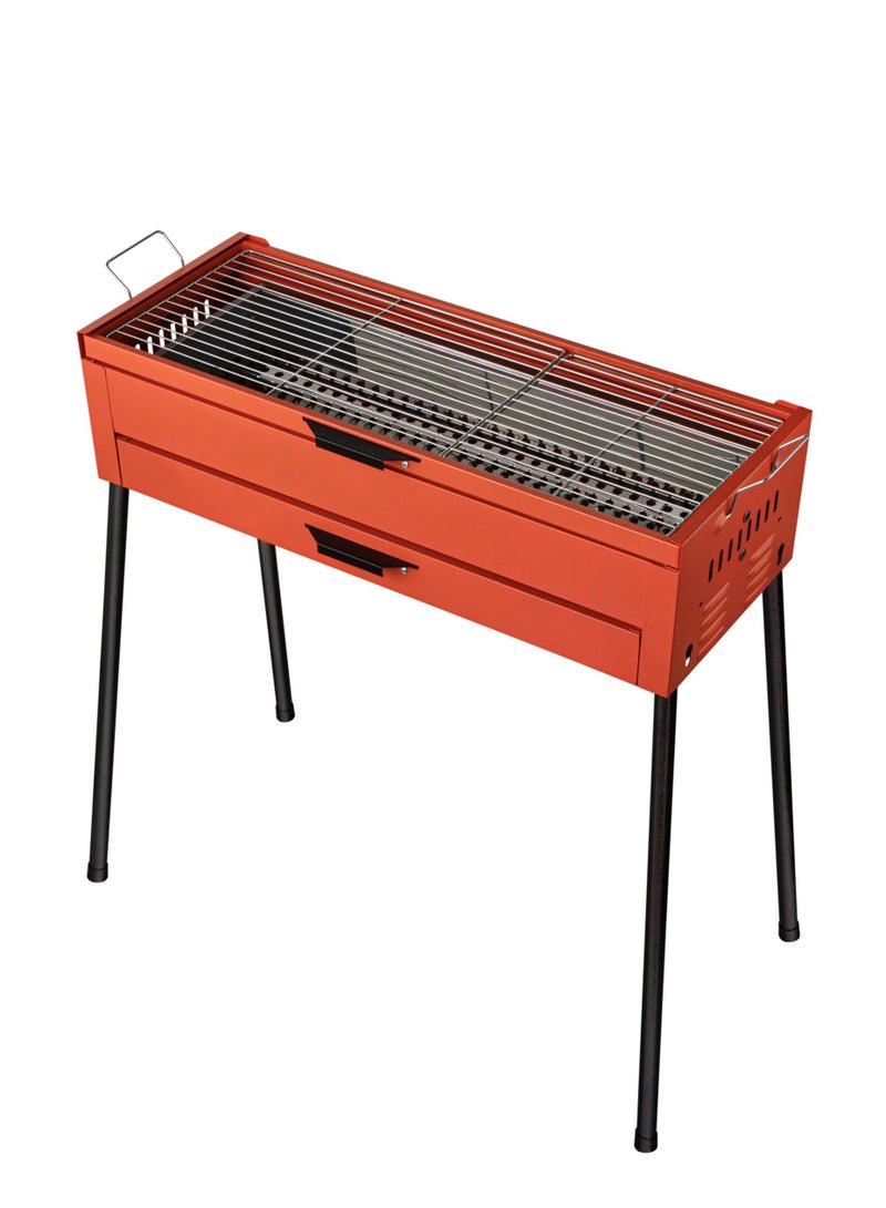 Portable Standing Barbecue Grill 72x28x85cm