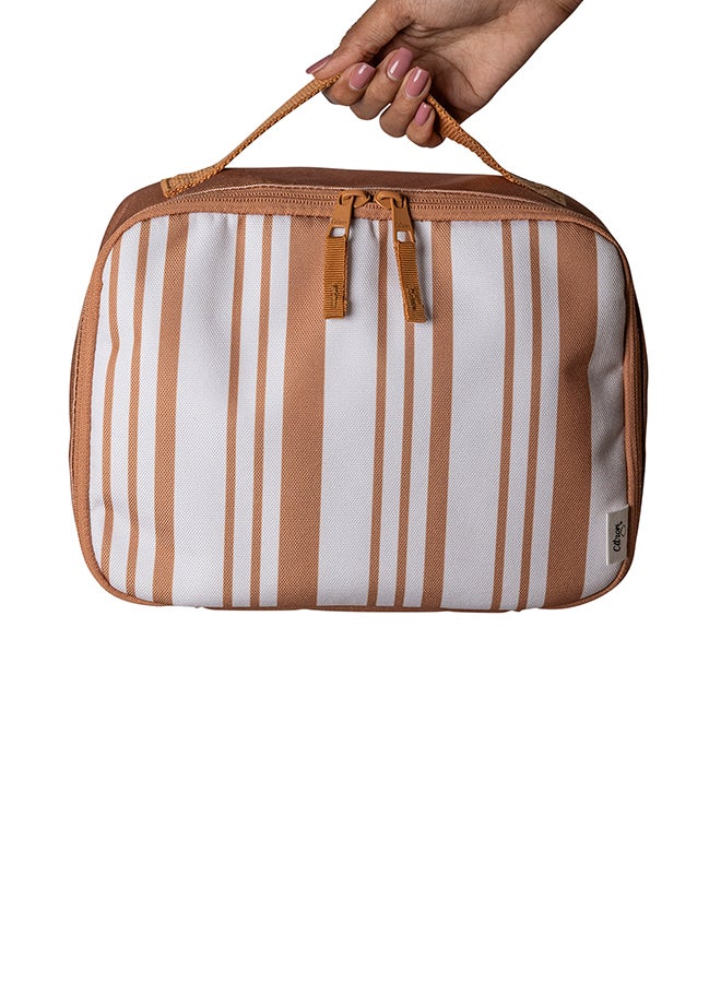 2023 Insulated Square Lunchbag Caramel