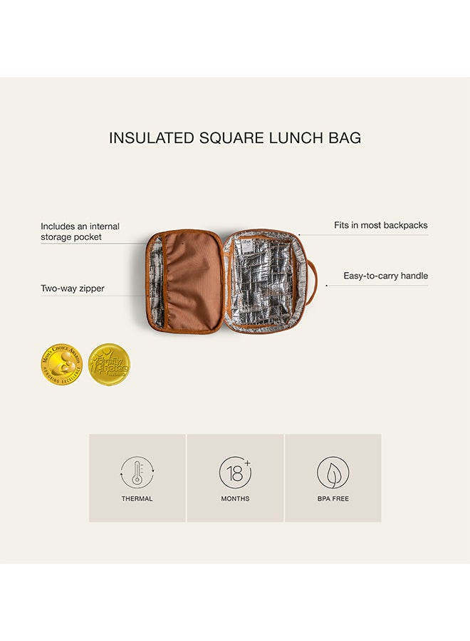 2023 Insulated Square Lunchbag Caramel