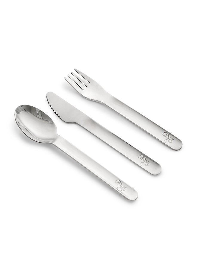 2023 Stainless Steel Cutlery with Pouch Blush Pink