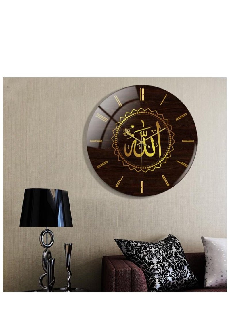 Acrylic Surah Al Ikhlas Wall Clock Islamic Calligraphy Gifts Eid Gift Ramadan Decor Luxury For Home 30cm