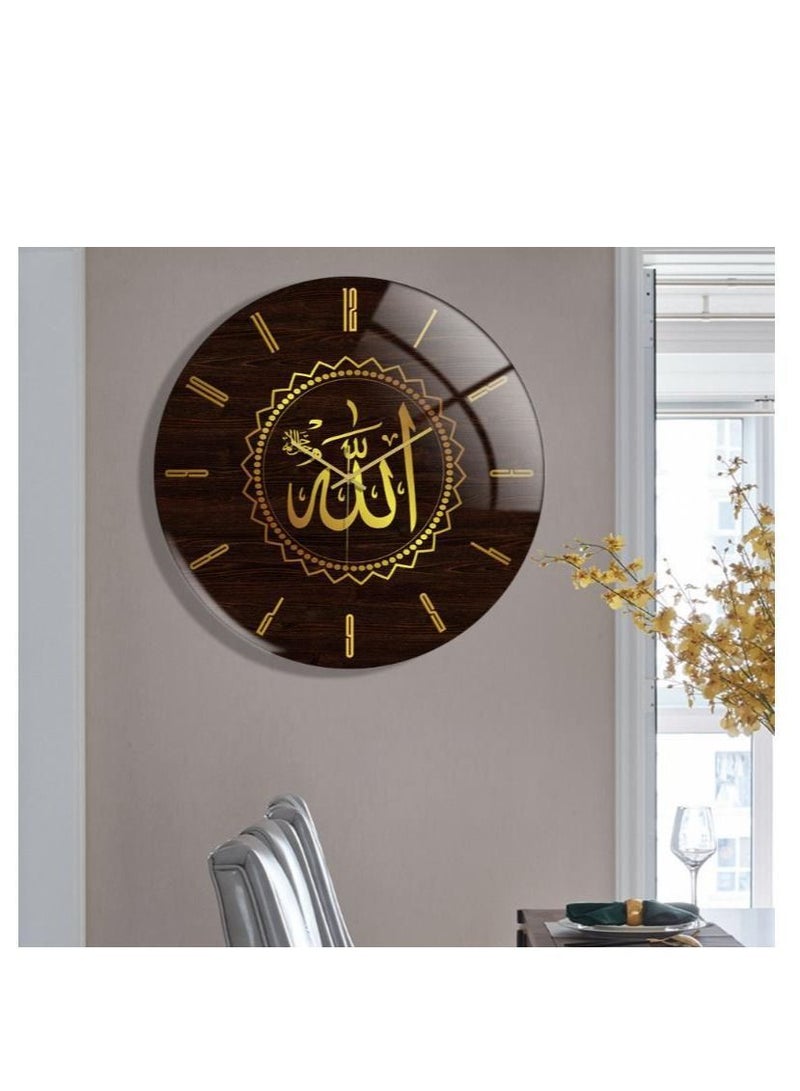 Acrylic Surah Al Ikhlas Wall Clock Islamic Calligraphy Gifts Eid Gift Ramadan Decor Luxury For Home 30cm