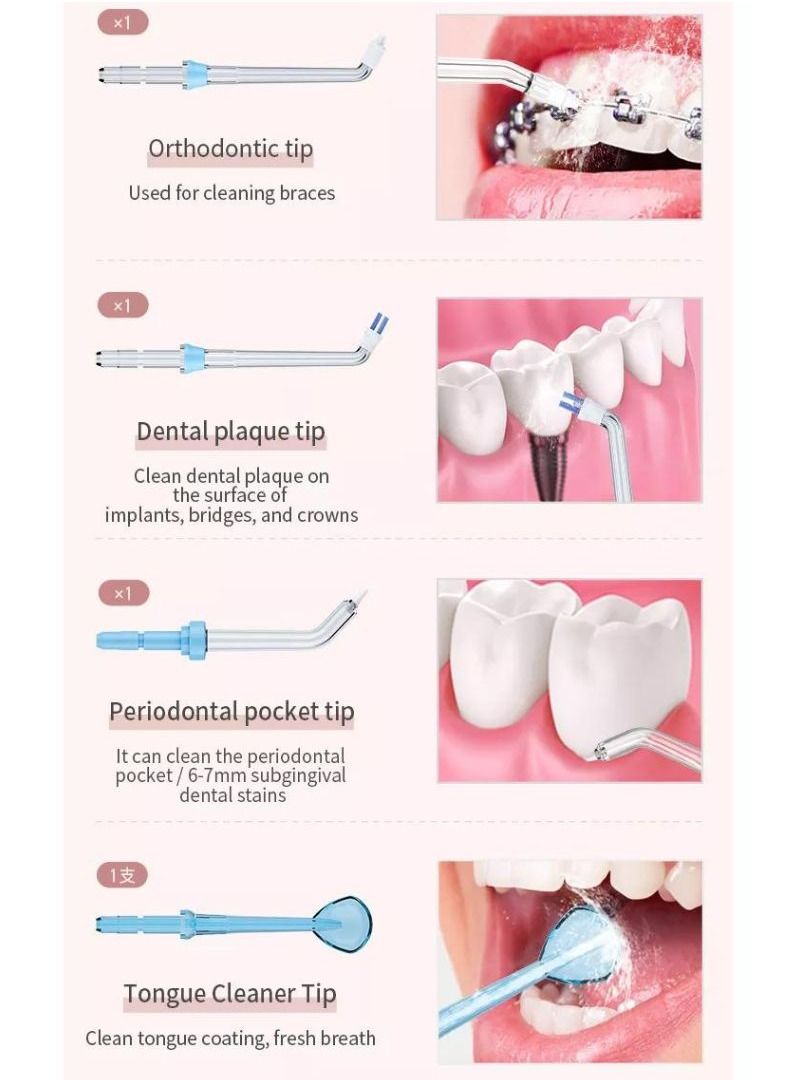 Nice Feel Dental Water Flosser 600ml Large Water Tank Led Display Teeth Cleaner Tooth Oral Irrigator