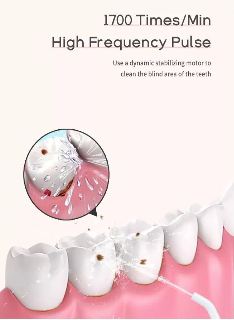 Nice Feel Dental Water Flosser 600ml Large Water Tank Led Display Teeth Cleaner Tooth Oral Irrigator