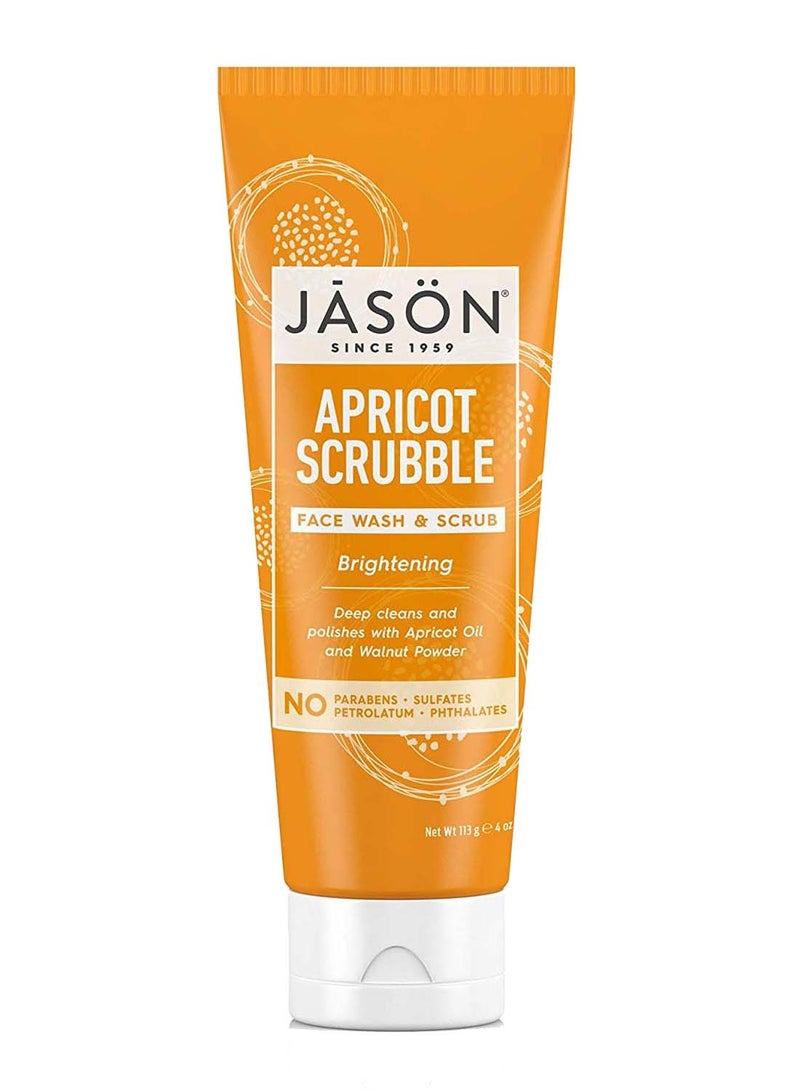 Brightening Apricot Scrubble Face Wash And Scrub