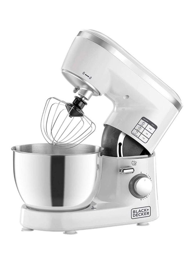 Stand Mixer With Stainless Steel Bowl 4.0 L 1000.0 W SM1000 White/Silver