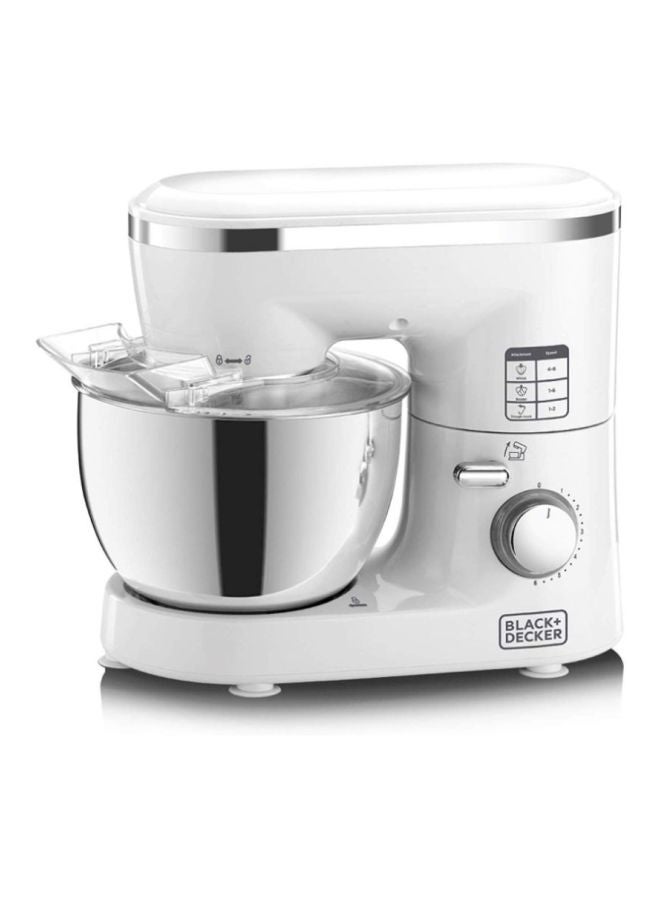 Stand Mixer With Stainless Steel Bowl 4.0 L 1000.0 W SM1000 White/Silver