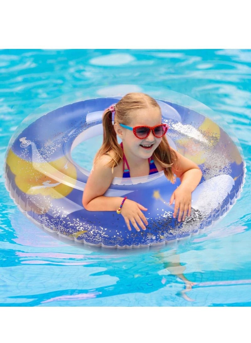 Glitter Pool Float, Colorful Swim Party Toys, Swimming Float, Suitable for Pool Parties Suitable for Water Sports, Protect your Own Safety