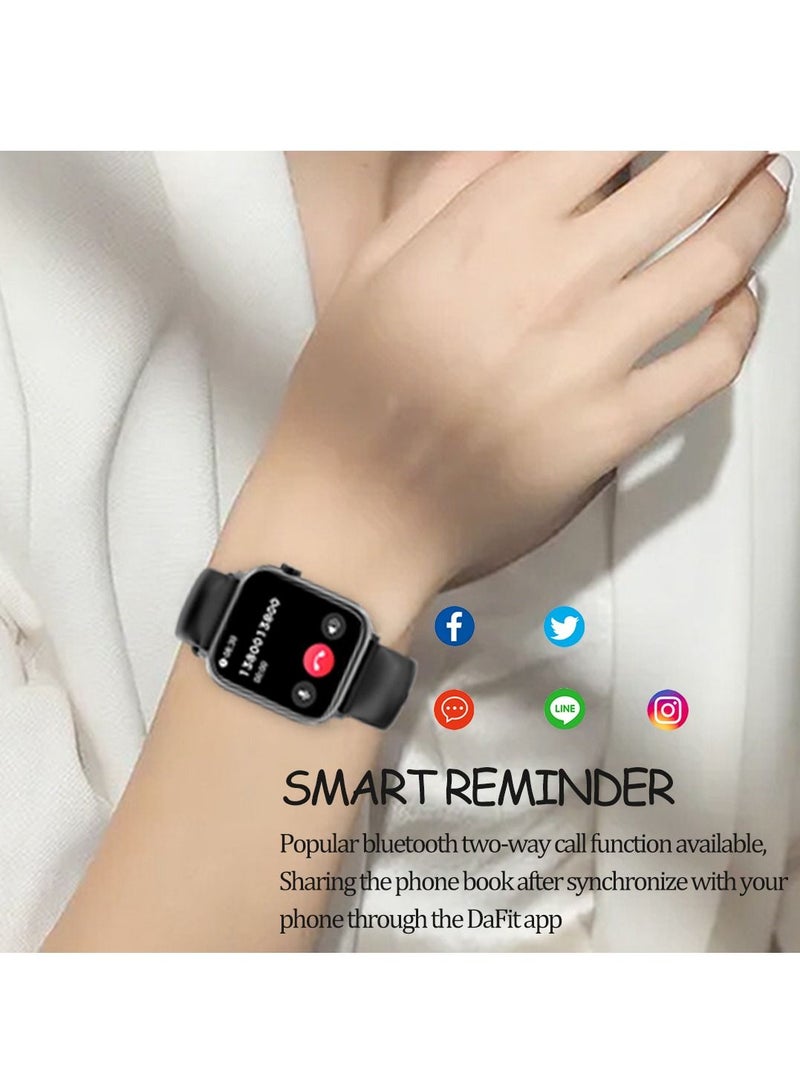 Smart Watches For Women Men,Fitness Tracker with Heart Rate Sleep Monitor,1.85” HD Full Touch IP67 Waterproof Casual Sport Smartwatch for Android IOS