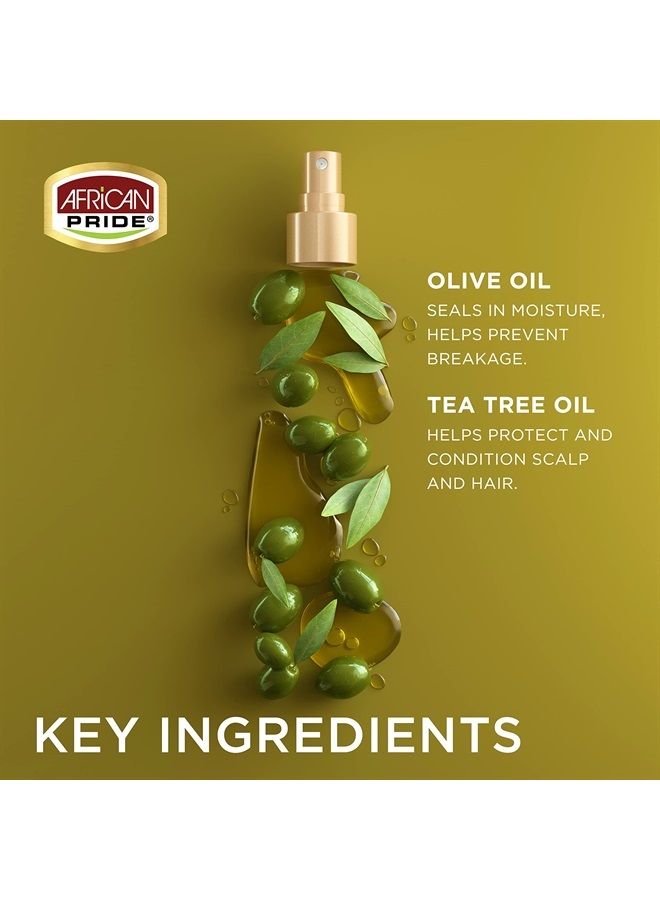Olive Miracle Braid Sheen Spray with tea tree oil and olive oi