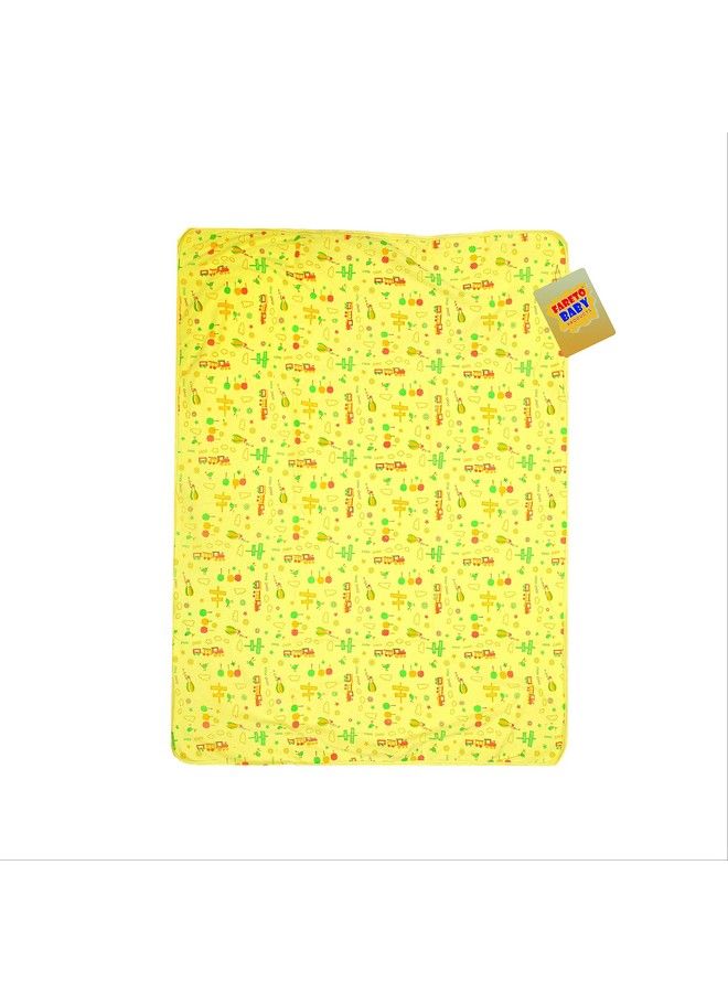 Infantbond Baby Super Soft Hosiery Single Layer Hooded Wrapper ; Blanket ; Towel(06 Months)(L31 Inchs B28 Inchs Multicolor Cotton)