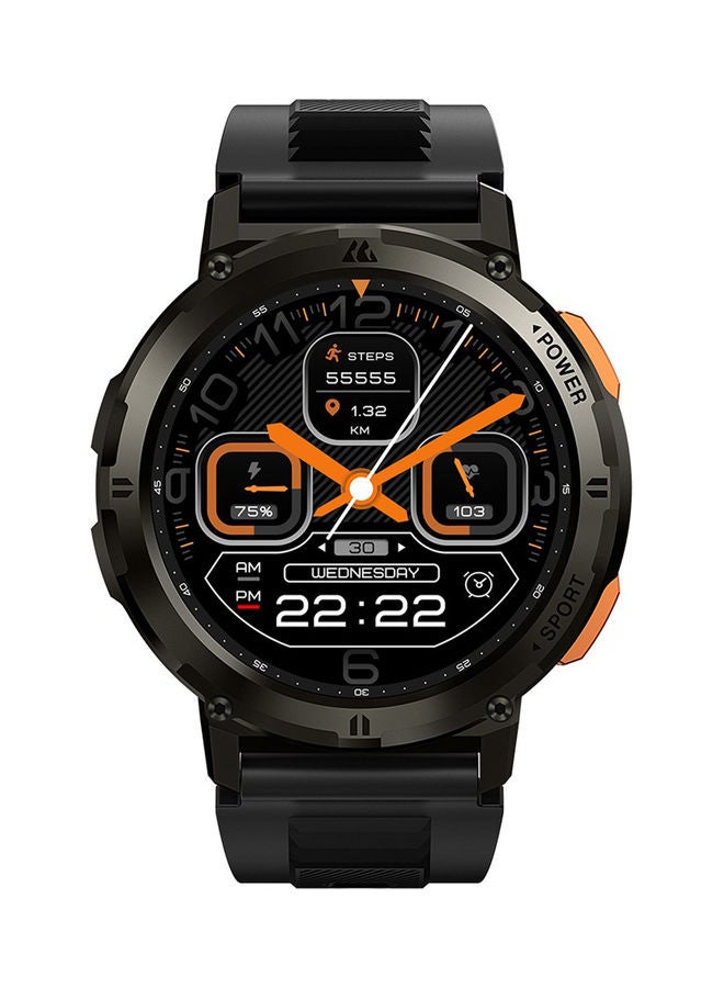 Tank T2 1.43 Inch Amoled Always On Display Bluetooth Answer Make Call Smart Watches For Men 5 ATM US Military Certified With 70 Sport Modes For Android IOS Iphones Black