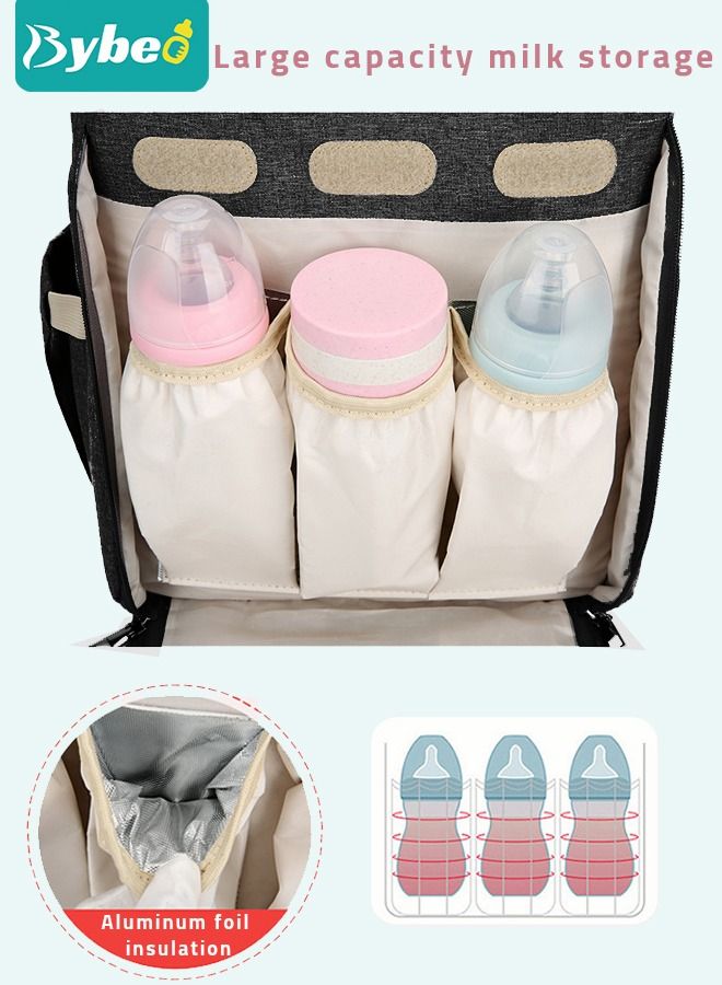 Fashionable Baby Diaper Backpack with Changing Station Waterproof Large Capacity Multifunction Maternity Mummy Bags