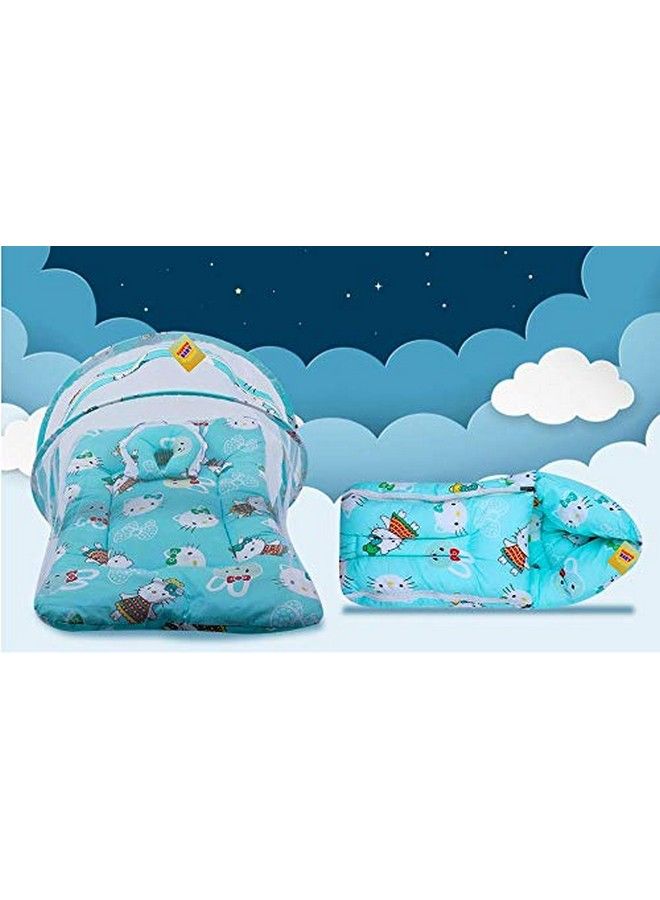 Baby Gift Set Of Complete Sleeping Essentials In One Pack(06 Months)(Total Items: 8) (Rubby Red & Pista Green)