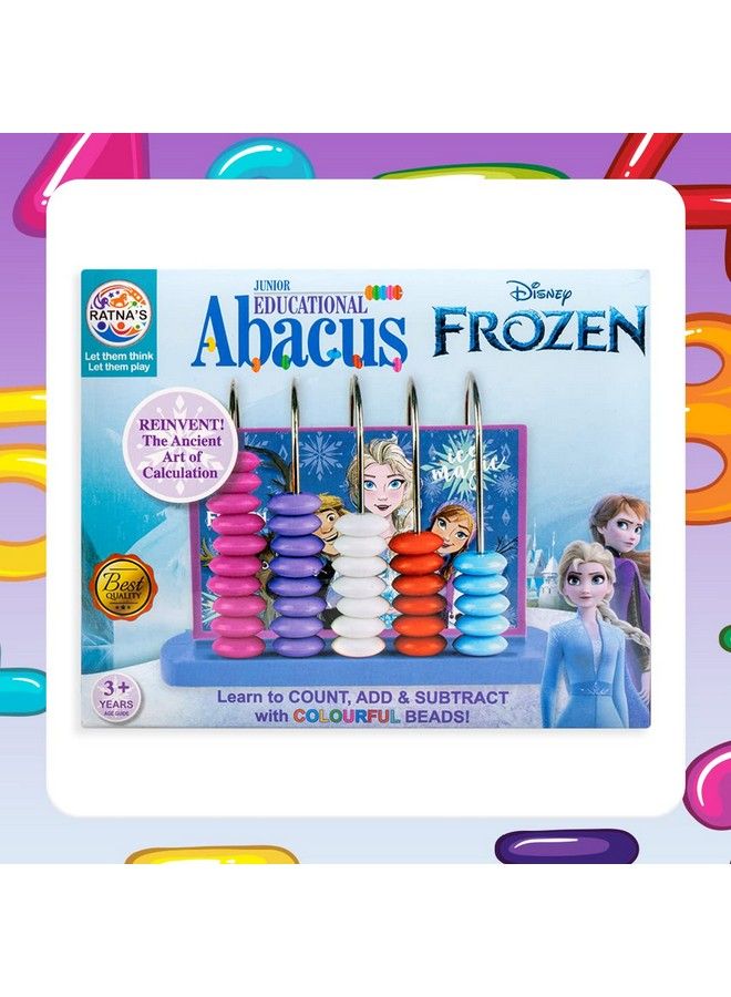 Educational Abacus Junior Frozen For Counting Addition Subtraction ; Math'S Learning Early Educational Kit Toy For Kids 3+ Years