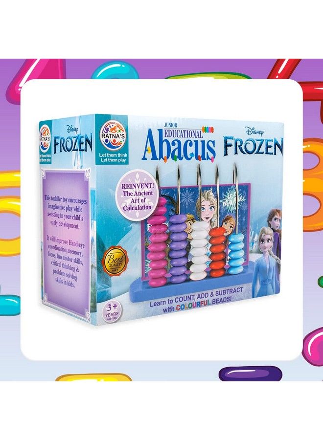 Educational Abacus Junior Frozen For Counting Addition Subtraction ; Math'S Learning Early Educational Kit Toy For Kids 3+ Years