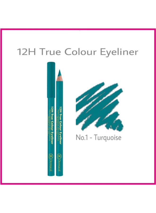 12H True Colour Eyeliner No 1 Turquoise