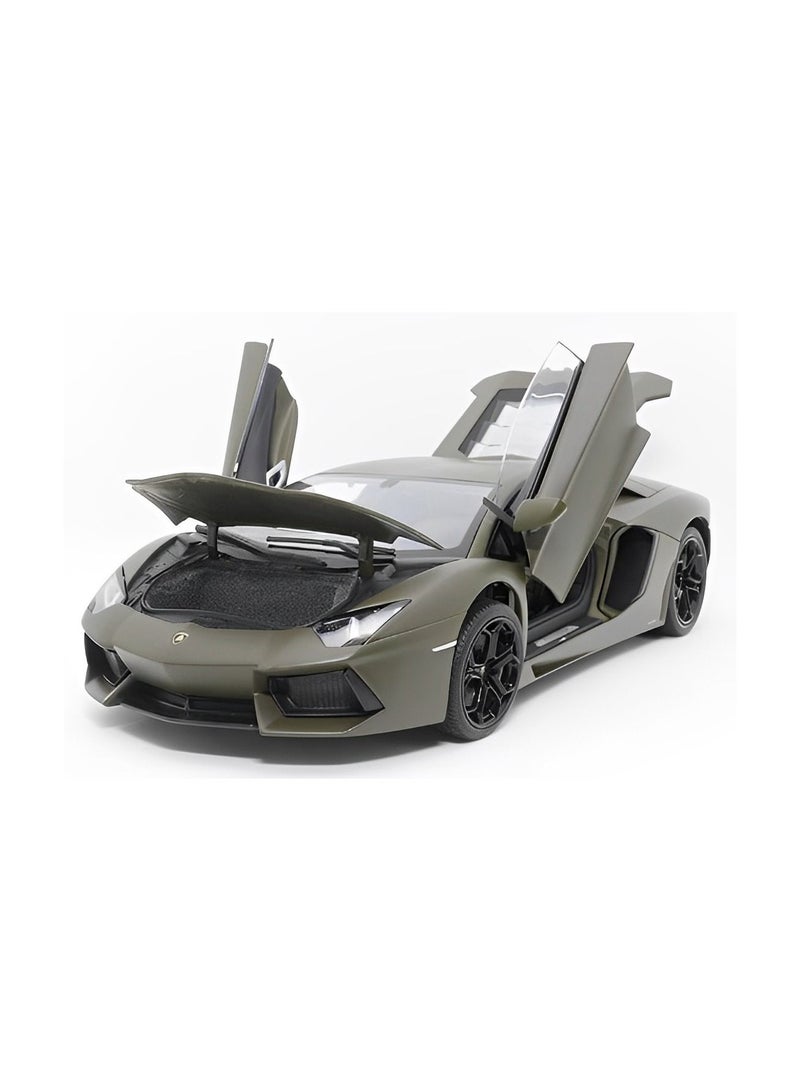 1:18 Scale Model Car Classic Scale Lamborghini Vehicles Model, Metal Alloy Pull Back Diecast Toy car Collectable Model Car with Sound and Light for Kids Boy Girl Gift