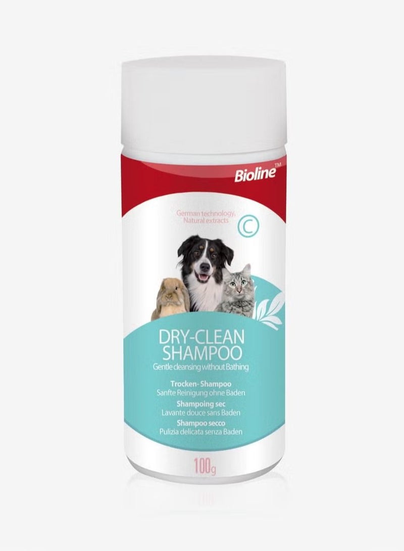 Bioline Dry Clean Shampoo For All Pets 100g