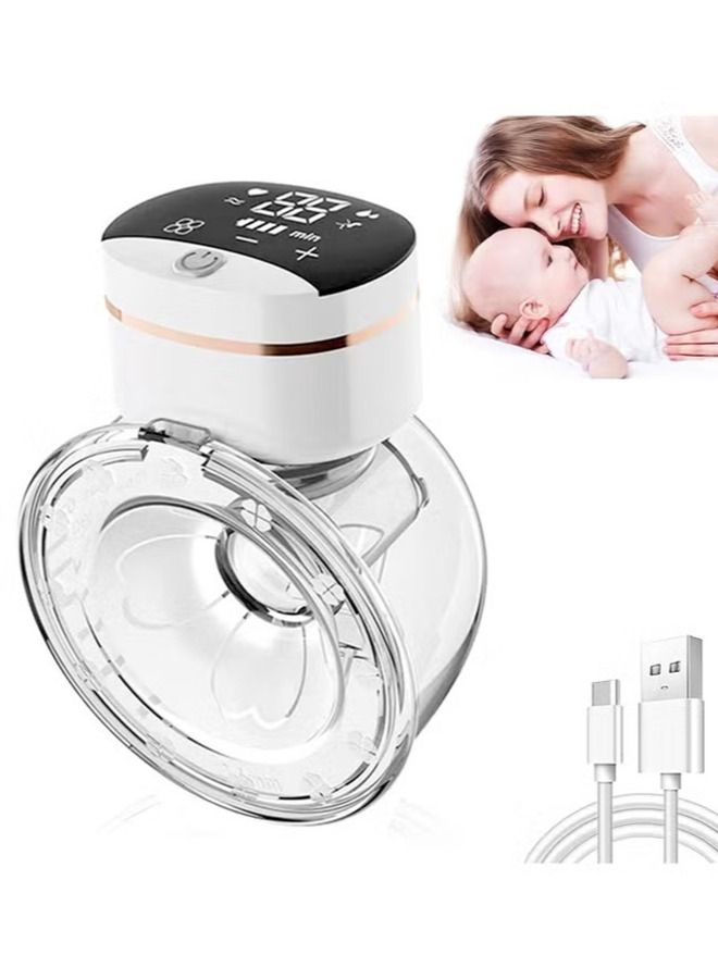 Portable Wearable Breast Pump, Electric Hands Free Breast Pump