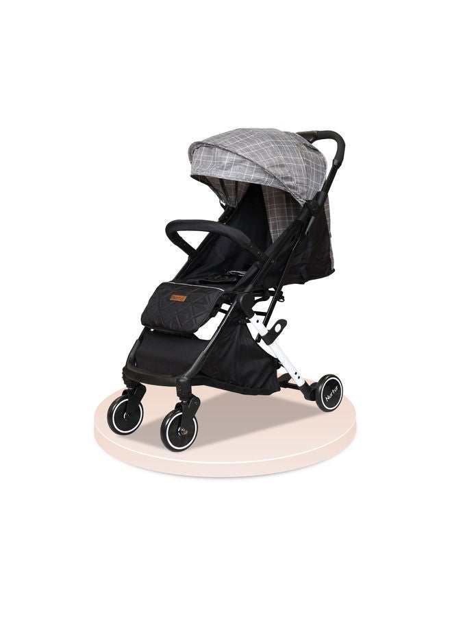 Compact Foldable Design Travel Stroller 0 To 36 Months Storage Basket Detachable Bumper 5 Point Safety Harness