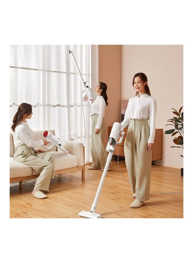 Handheld Vacuum Cleaner 15KPA Portable Lightweight Wired Household Strength Dust Collector 600 kW DX300 White