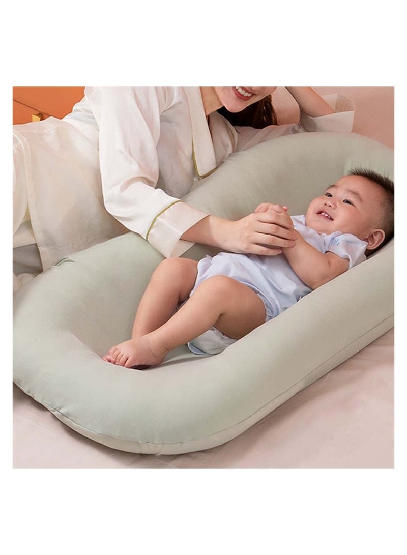 COOLBABY Baby Nest Baby Lounger Soft Organic Cotton Breathable Lounger for 0 to 18 Months Newborn Lounger for Baby Baby Lounger for Newborn