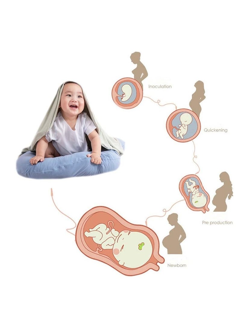 COOLBABY Baby Nest Baby Lounger Soft Organic Cotton Breathable Lounger for 0 to 18 Months Newborn Lounger for Baby Baby Lounger for Newborn