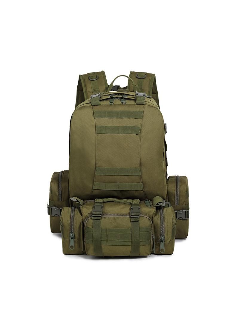 Outdoor Backpack Waterproof Wear-Resistant Hiking Camping Trekking Travelling Sport Backpack Green 36-55L