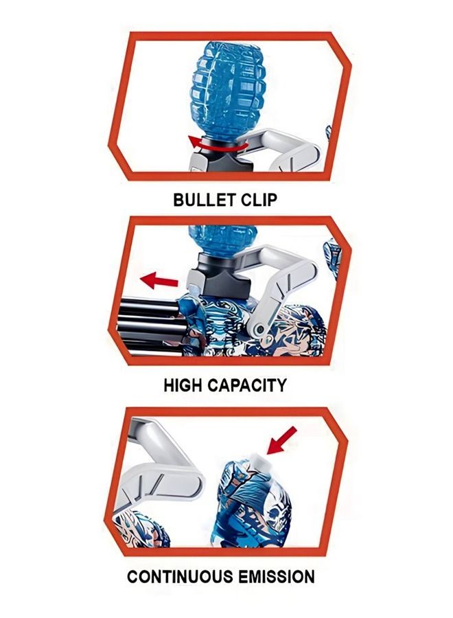 Automatic Electric Toy Gun Camouflage Design Splatter Ball Gel Blaster Toy Gun with Water Beads Eco Friendly Outdoor Activities Team Shooting Game for Kids Birthday Gift for Children 33.5x11x16.5 Centimeter