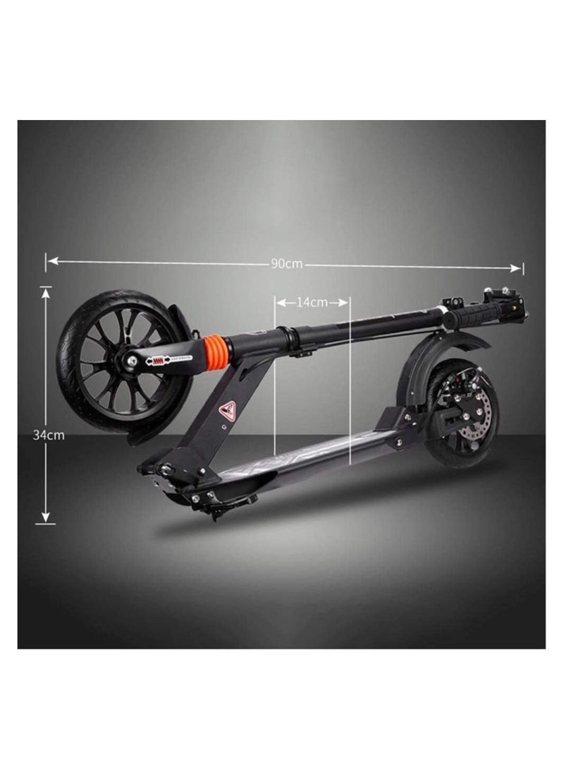 City Scooter with Dual Suspension Height Adjustable Folding Scooter with Big Wheels