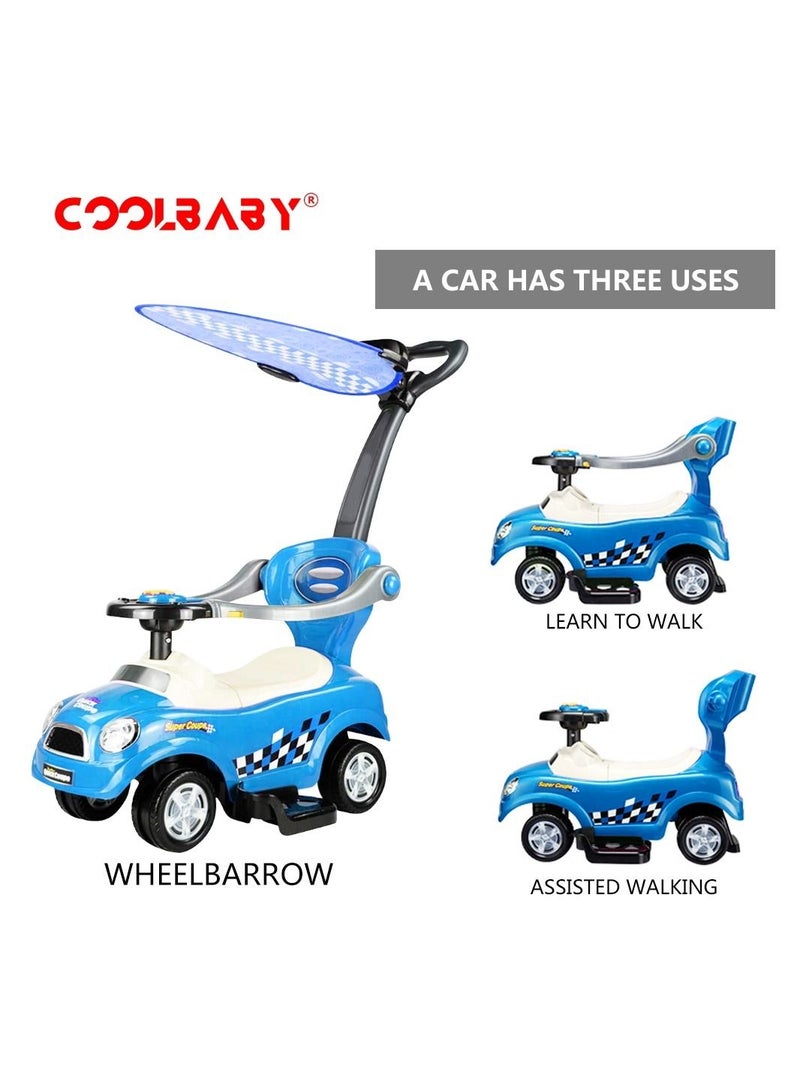 3 IN 1 Activity Ride-On for Unisex-Blue
