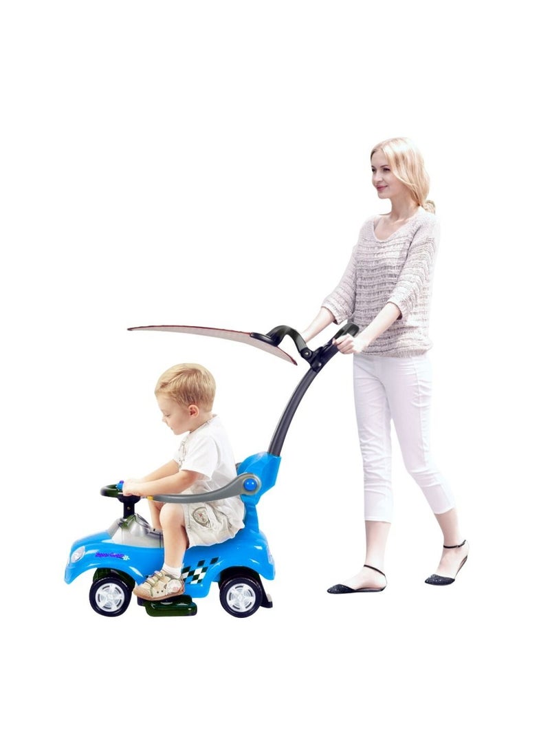 3 IN 1 Activity Ride-On for Unisex-Blue