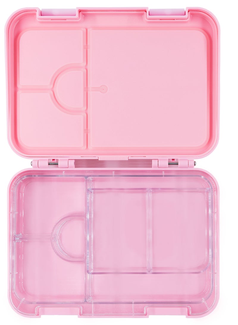Lunch Box for Kids school bento style 4 6 Conertible Compartments, Portion Lunch Box,  Food Graded Materials BPA FREE & LEAK PROOF,  Made of Triton, Pink Unicorn