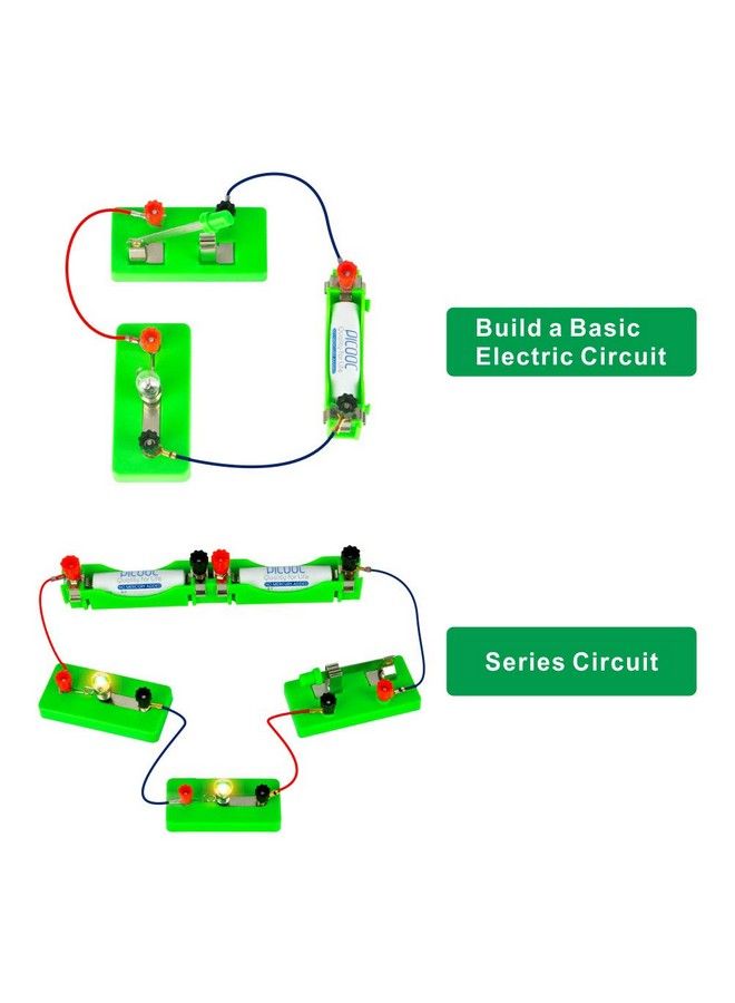 Kids Electricity Circuit Learning Kit For Science Study ; Series Circuit Parallel Circuit Physics Experiments Learning Tool ; Stem Electric Lab School Set For Teens ; Energy Problem Solving Kit