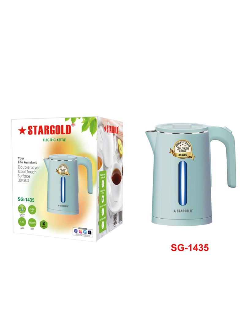 Electric Kettle 1.5 Litre with Auto Turn-Off Kettle 1500W
