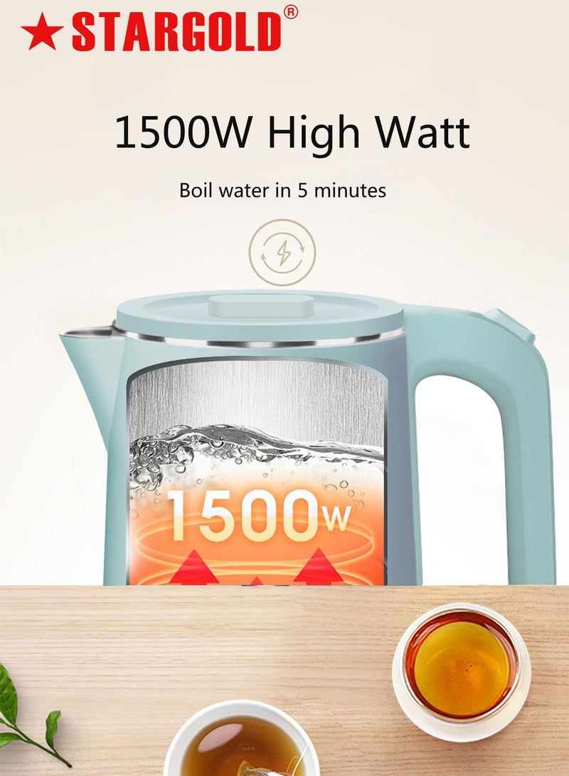 Electric Kettle 1.5 Litre with Auto Turn-Off Kettle 1500W
