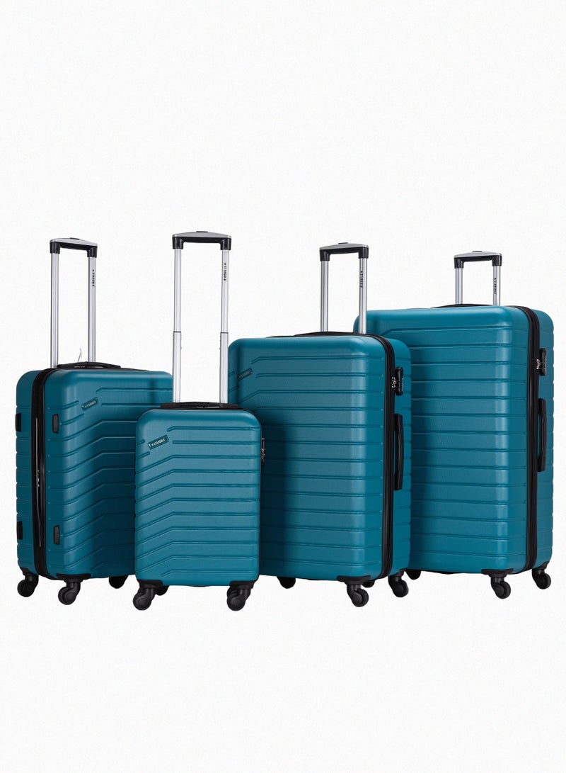 Suitcase Set of 4 PCS ABS Hardside Travel Luggage Bag