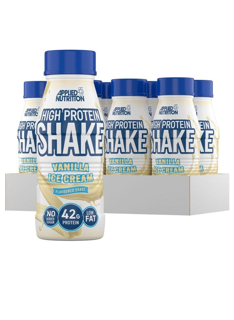 High Protein Shake Vanilla Ice Cream 500ml Pack of 8
