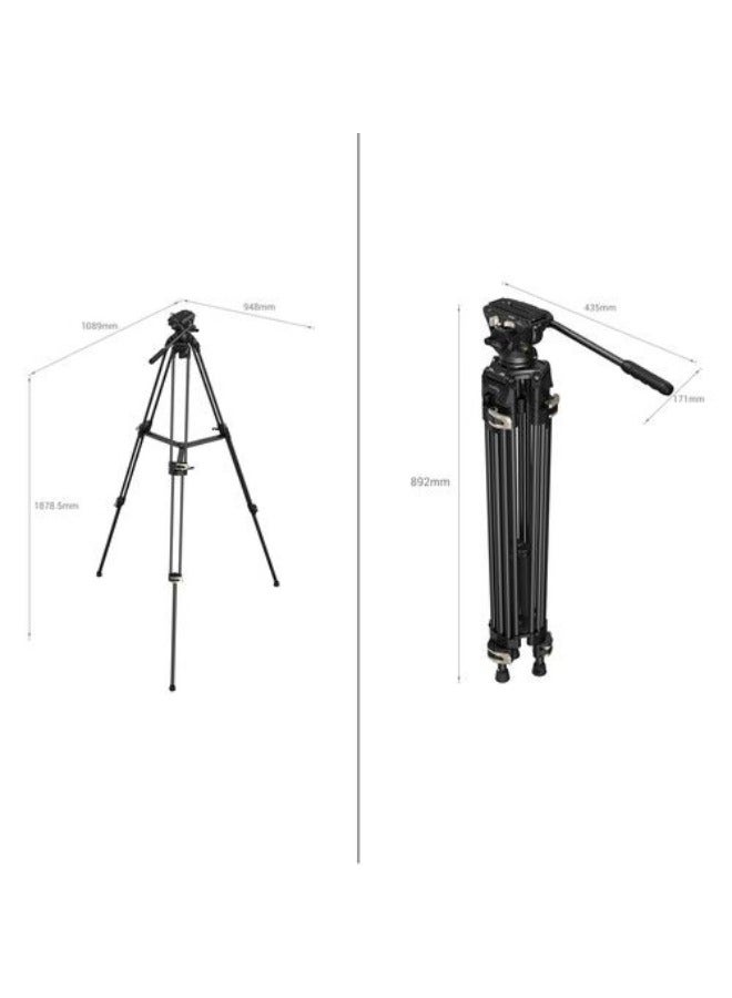 SmallRig Heavy-Duty Fluid Head Tripod AD-01 3751B