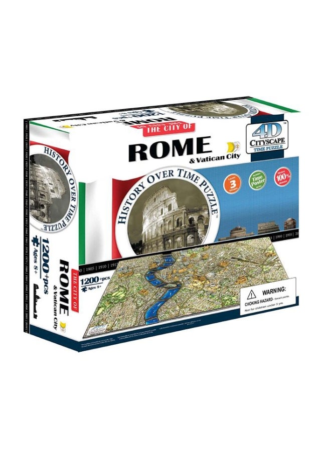 1200-Piece The City Of Rome And Vatican City Puzzle Set 40042