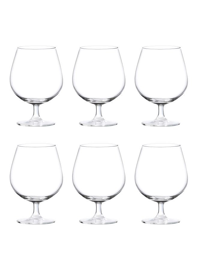 Pack Of 6 Madison Cognac Wine Glass Clear 6x650ml