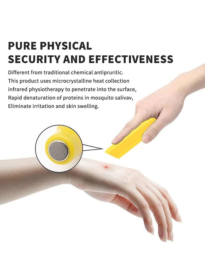 Nsect Sting Bite Relief Electronic Mosquito Bites Itching Treatment Tool Thermal Frequency Pulse antipruritic Stick Fast Symptom Relief,Reduce Pain Portable USB Rechargeable